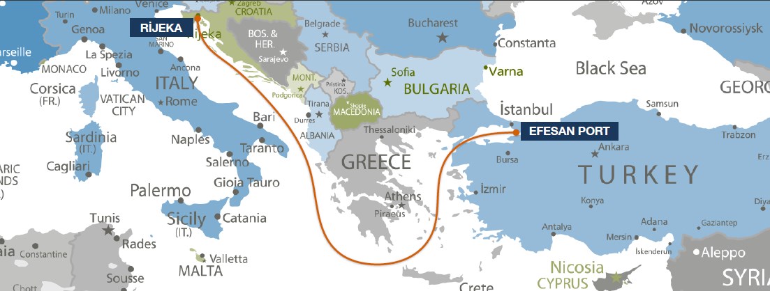 Rijeka, Croatia - Efesan, Turkey