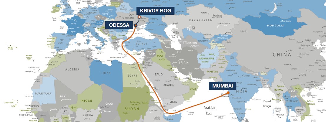 Mumbai, India - Krivoy, Ukraine